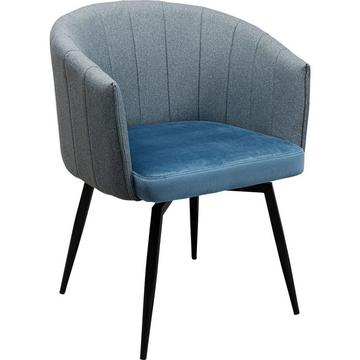 Chaise pivotante Merida bleue