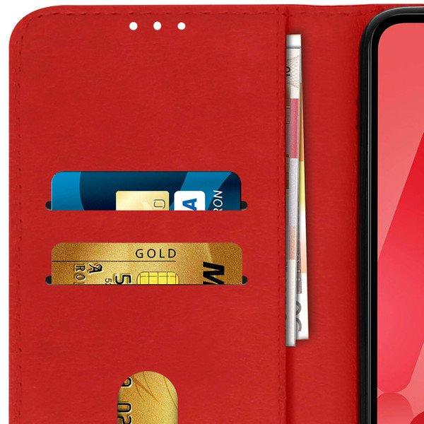 Avizar  Étui Folio Samsung Galaxy A02s Rouge 