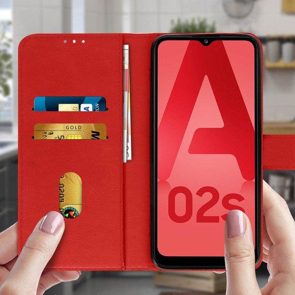 Avizar  Étui Folio Samsung Galaxy A02s Rouge 