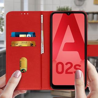 Avizar  Étui Folio Samsung Galaxy A02s Rouge 