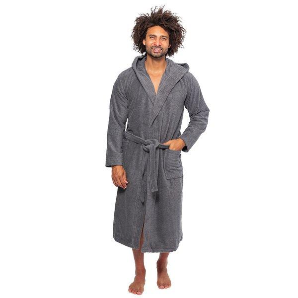 Image of Ftee - Morgenmantel Bademantel Unisex Taubengrau S