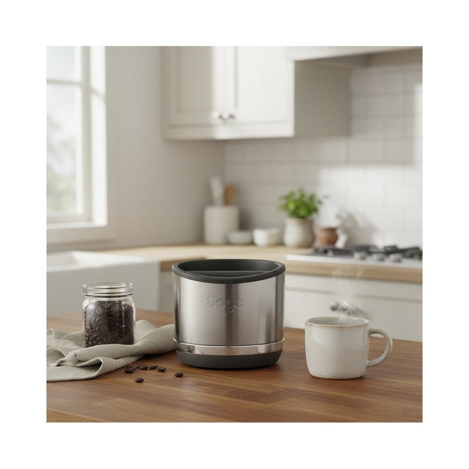 Sage  the Knock Box10 Black Stainless Steel Abklopfbehälter SEA501BST0ZEU1 