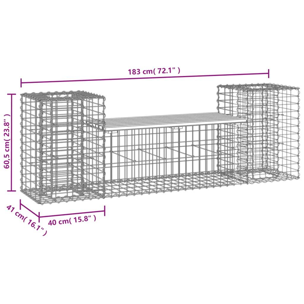 VidaXL Banc de jardin bois de pin  