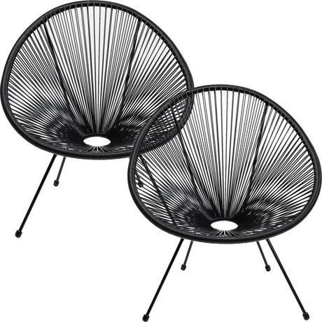 KARE Design Sessel Acapulco Mono (2er-Set)  