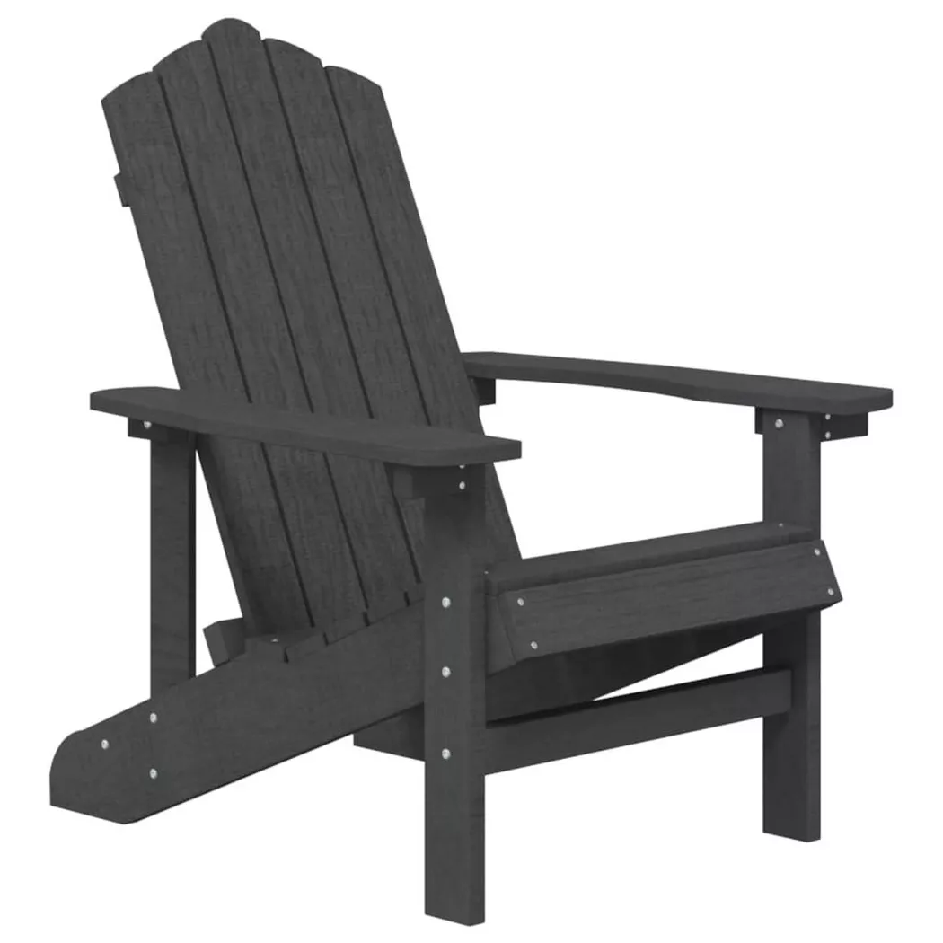 VidaXL - Gartenstuhl polyethylen, One Size, Grau