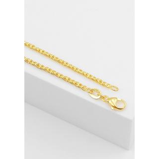 MUAU Schmuck  Collier Doppelanker Gelbgold 750, 1.9mm, 50cm 