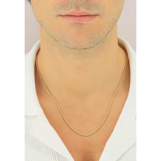 MUAU Schmuck  Collier Doppelanker Gelbgold 750, 1.9mm, 50cm 