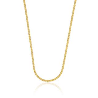 MUAU Schmuck  Collier Doppelanker Gelbgold 750, 1.9mm, 50cm 