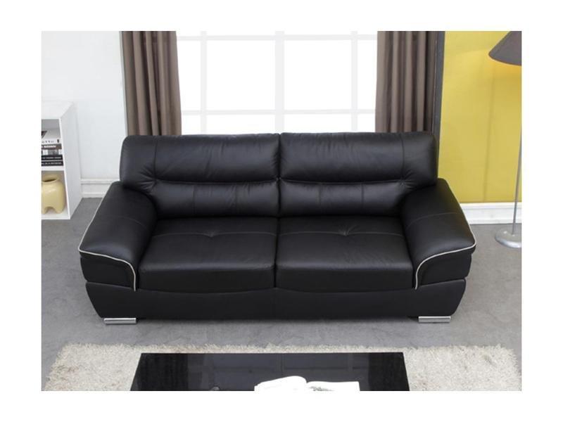 Vente-unique Couchgarnitur Leder 3+2 THIBAULT  