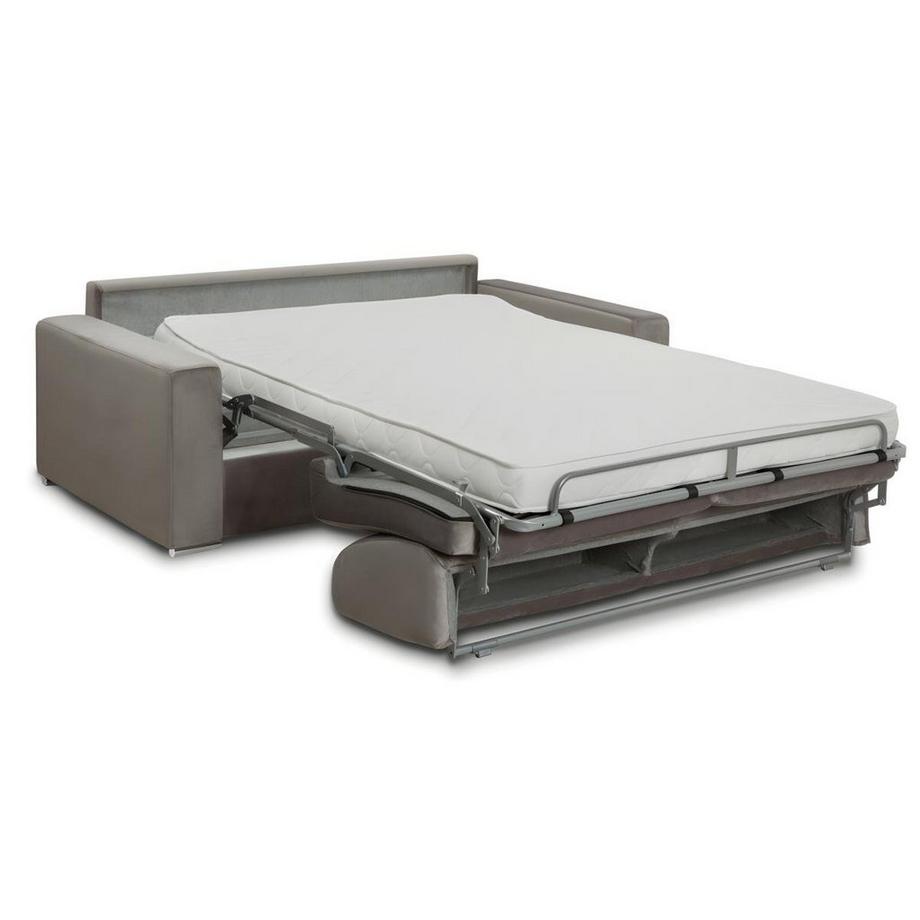 Vente-unique Schlafsofa mit Matratze 4Sitzer Samt LiegeflächeMatratzenCALITO  
