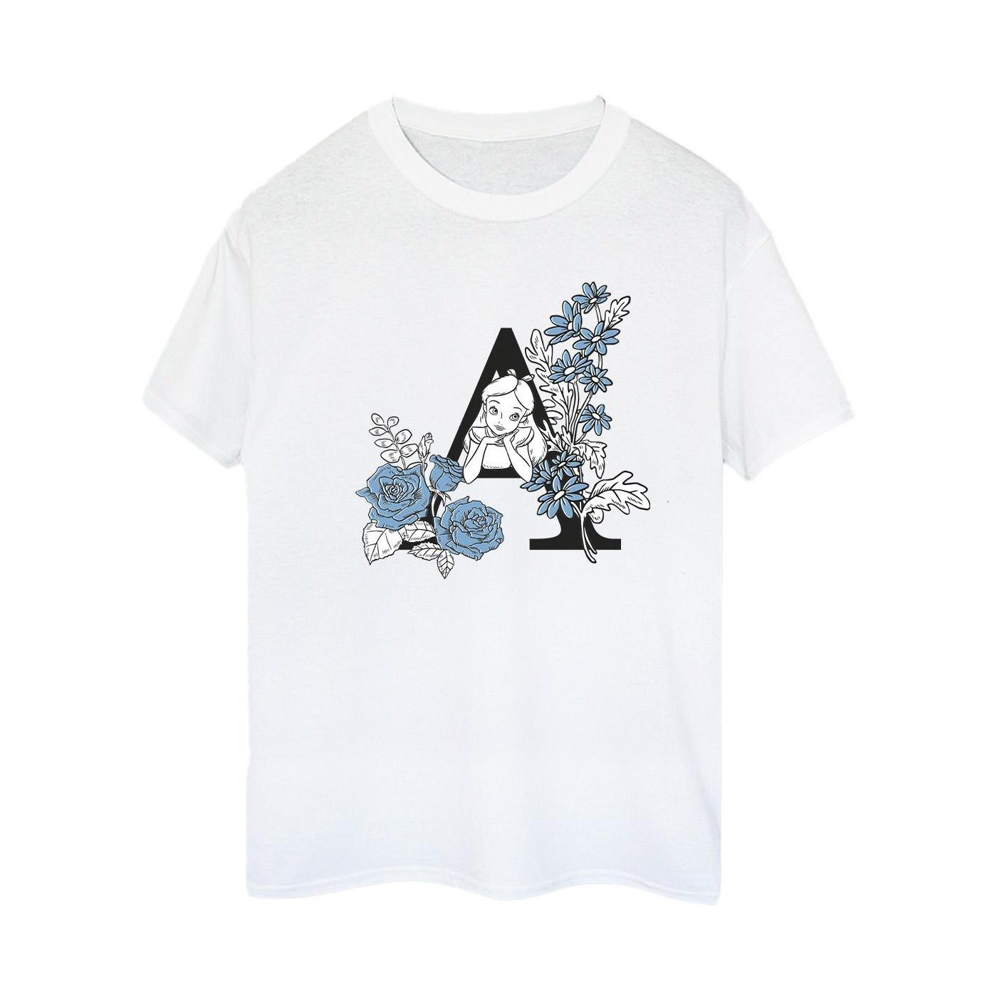 Image of Alice In Wonderland Letter A Tshirt Damen Weiss XL