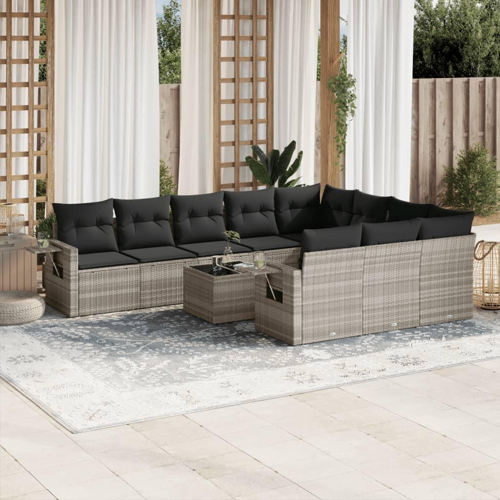 VidaXL set divano da giardino Polirattan  