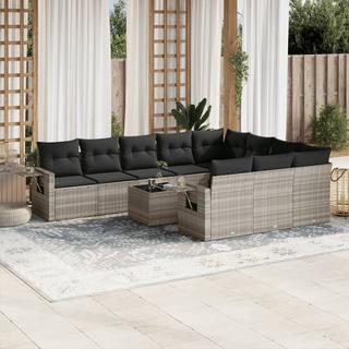 VidaXL set divano da giardino Polirattan  