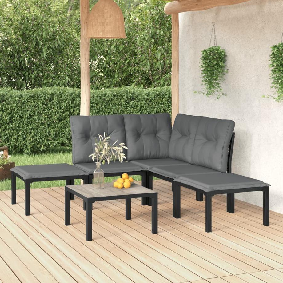 VidaXL Garten lounge set stahl  