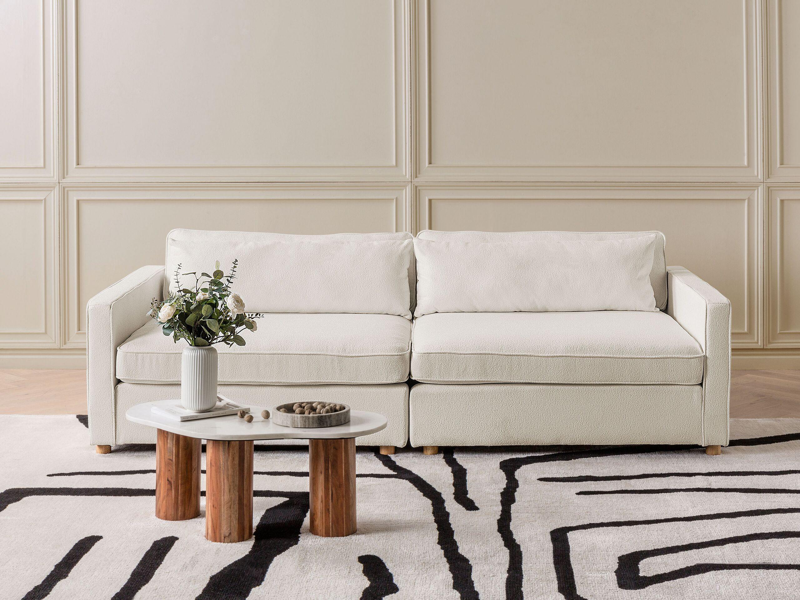 Beliani 3 Sitzer Sofa aus Bouclé Modern VINSTRA  