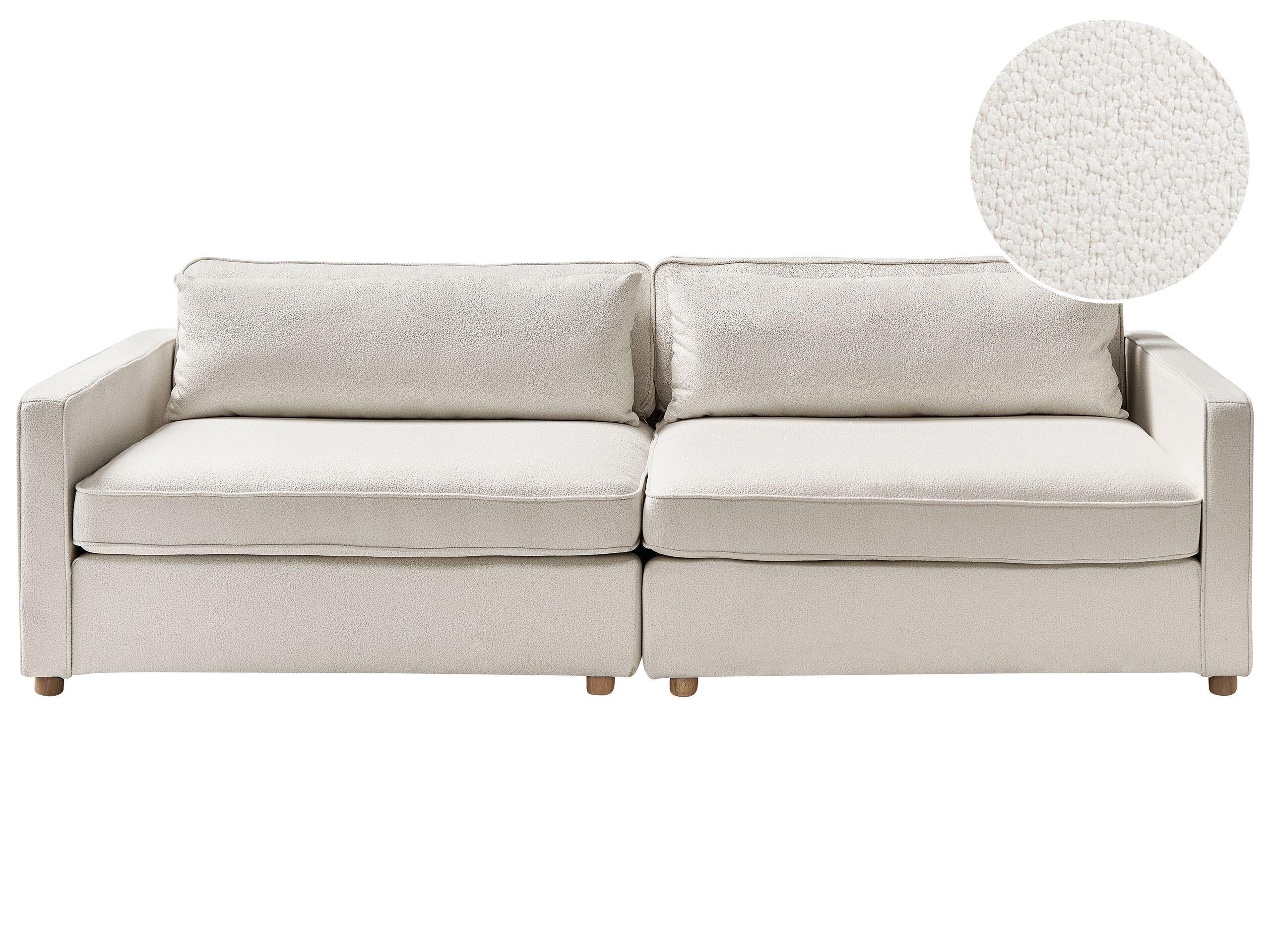 Beliani 3 Sitzer Sofa aus Bouclé Modern VINSTRA  