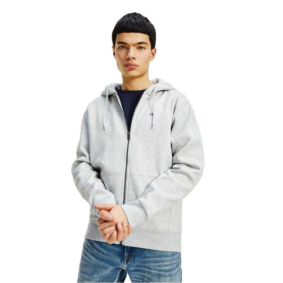 TOMMY JEANS Felpa con Cappuccio Leggera con Zip Intera  
