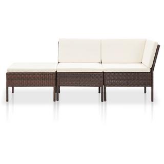 VidaXL set giardino Polirattan  