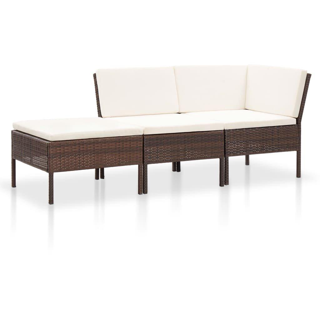 VidaXL set giardino Polirattan  