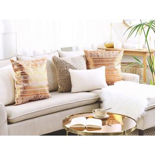 Beliani Coussin en Coton Moderne OUJDA  