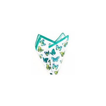 Pochette de costume  papillons en lin