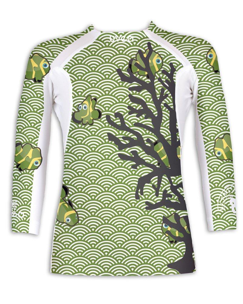 Image of Kinder Upf 80 Badeshirt Indiana Green Clown Unisex Grün 116-122