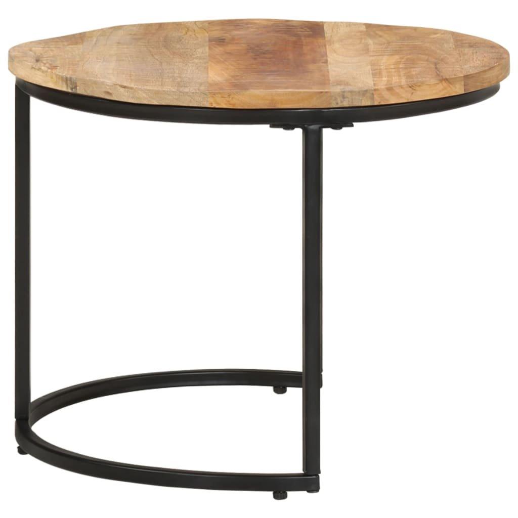 VidaXL Table gigogne bois  