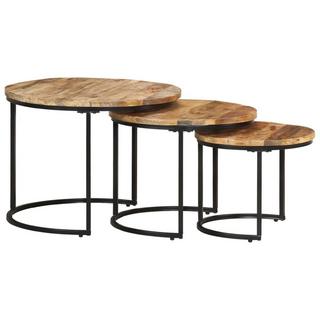 VidaXL Table gigogne bois  