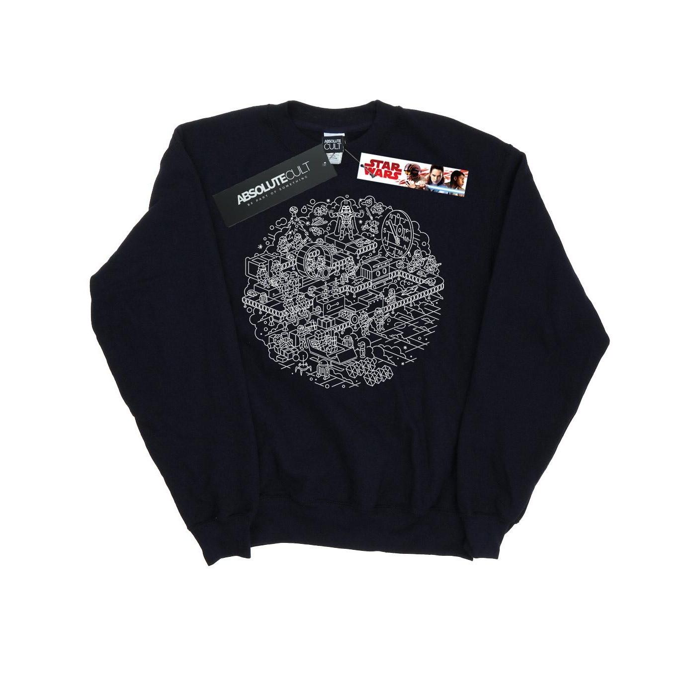 Image of Christmas Death Star Sweatshirt Jungen Marine 116