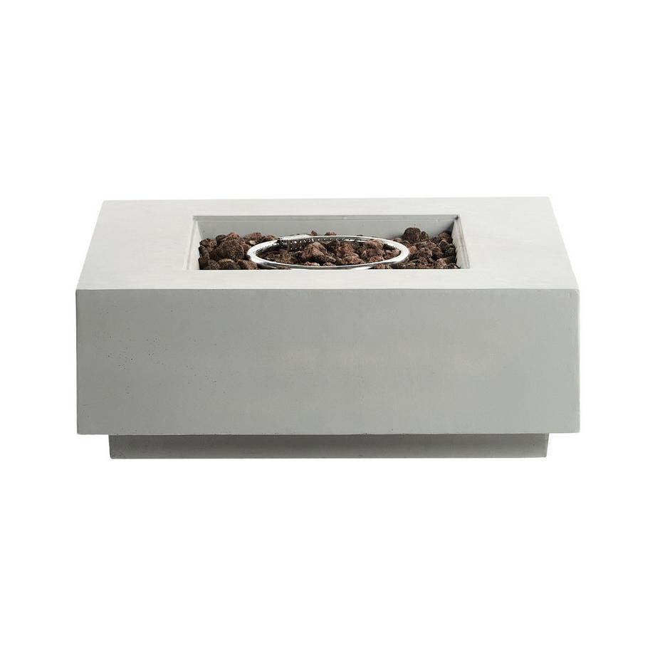 Beliani  Gas-Feuerstelle aus Glasfaserverstärkter Beton (GRC)  HEKLA 