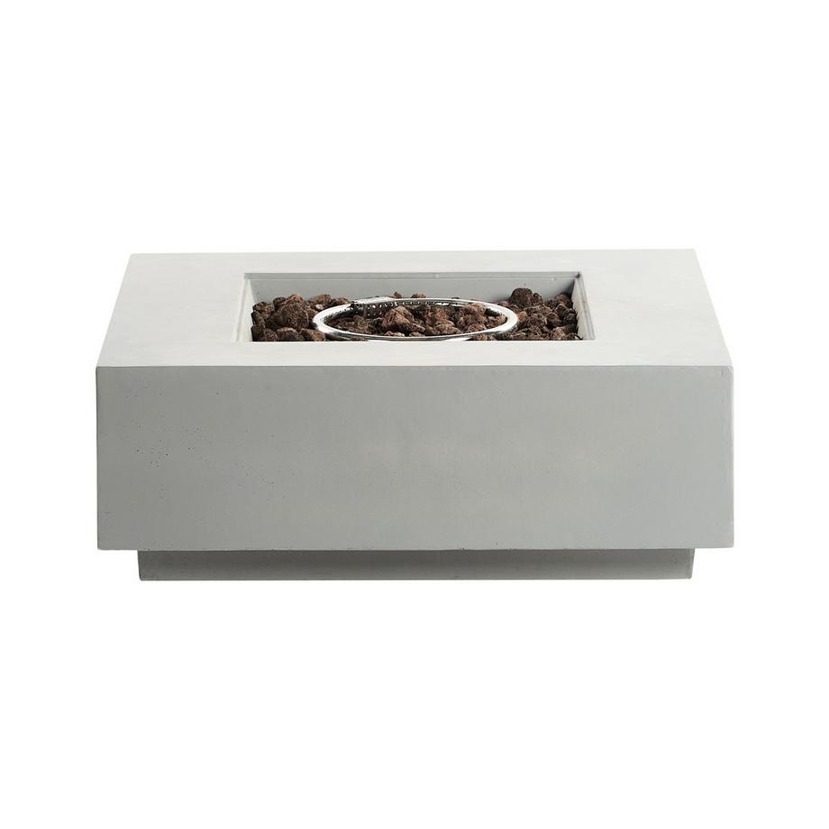 Beliani  Gas-Feuerstelle aus Glasfaserverstärkter Beton (GRC)  HEKLA 