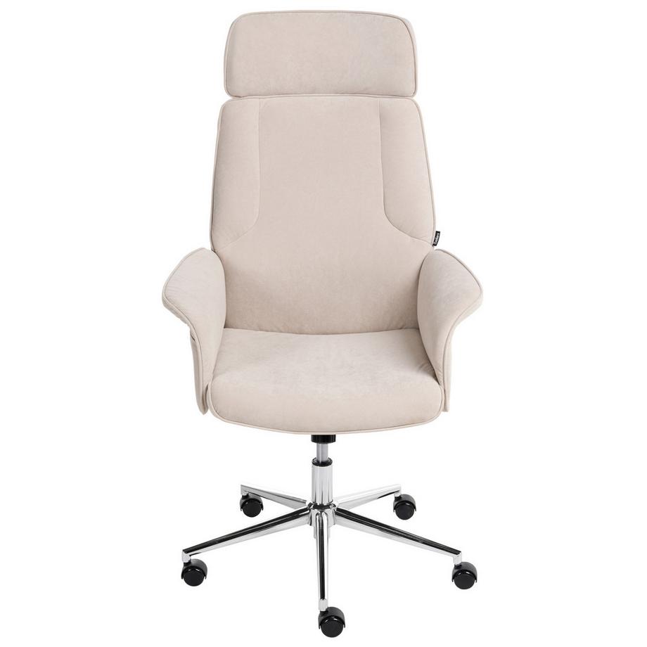 Beliani Chaise de bureau en Velours  PILOT  