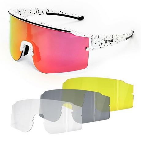 YEAZ  SUNTHRILL Set Lunettes de soleil de sport - Crystal White 