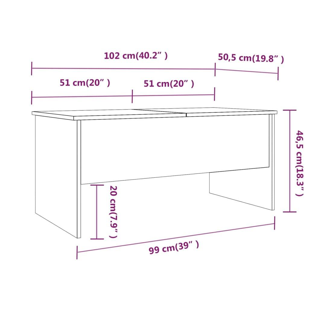 VidaXL Couchtisch holzwerkstoff  