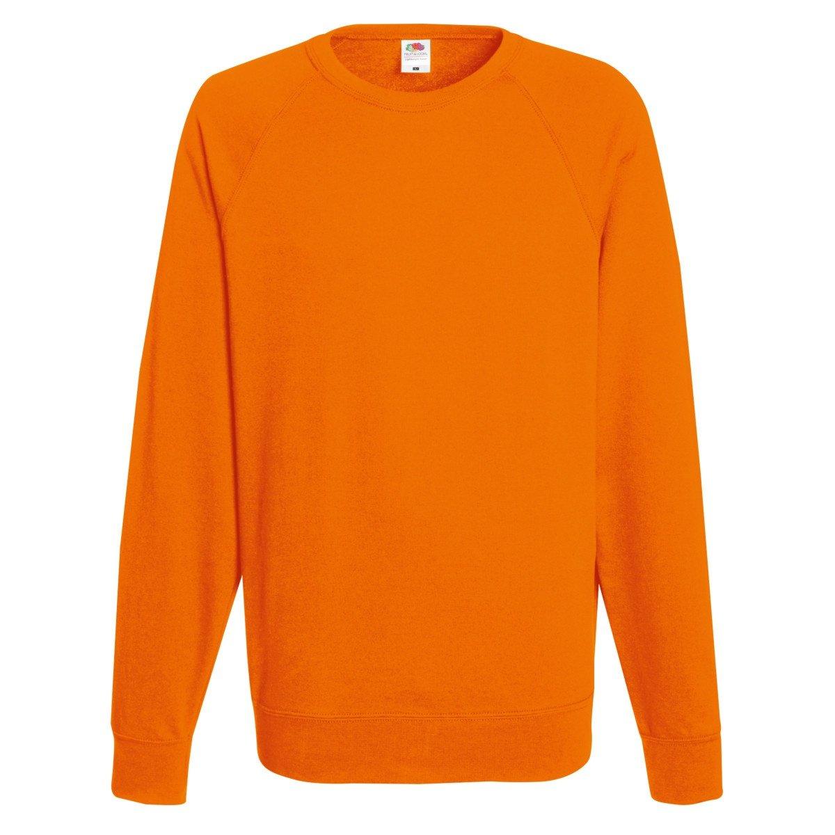 Image of Leichte Raglan-sweatshirt (240 Gsm) Herren Orange L