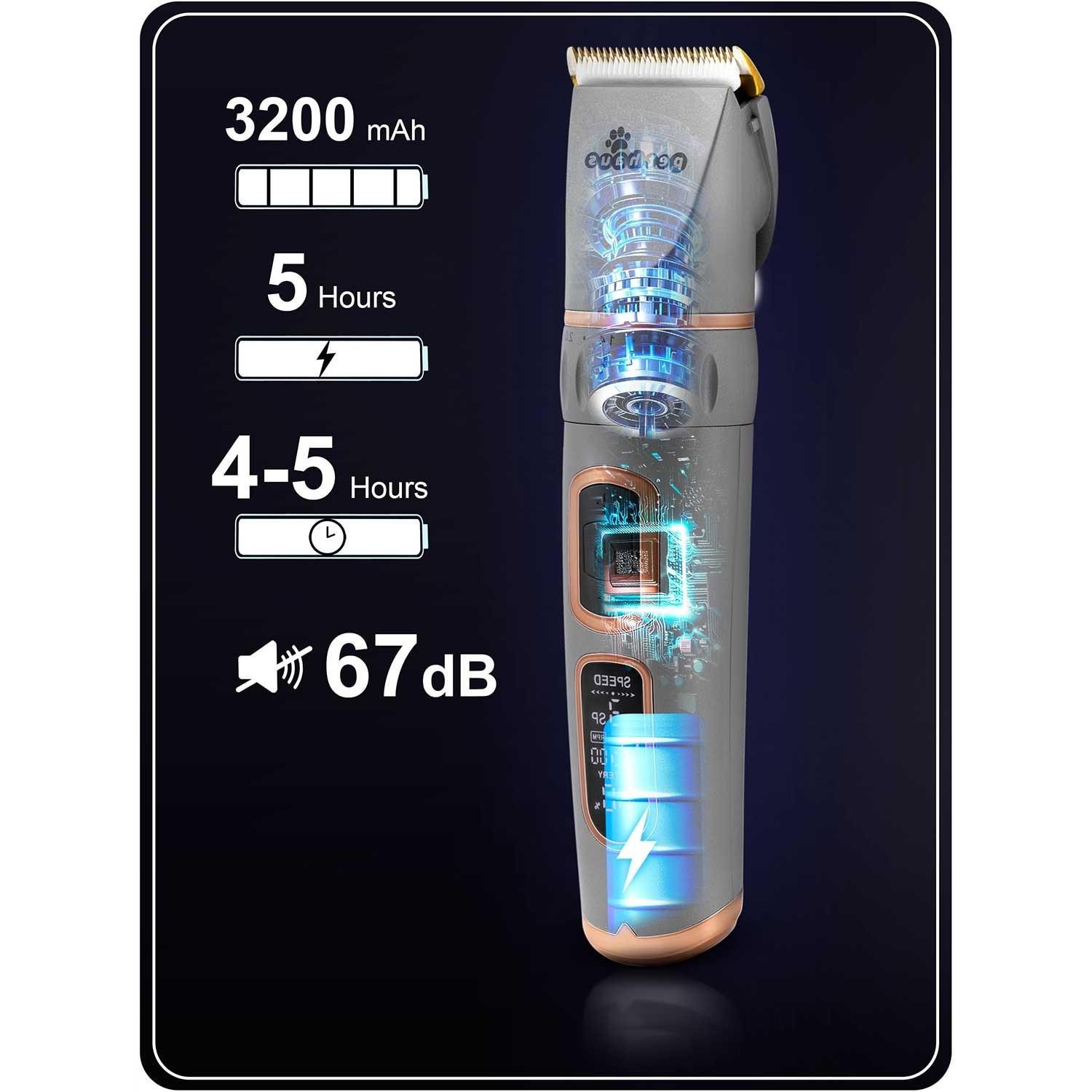 B2X Tondeuse pour animaux Pethaus PH-100, grise  