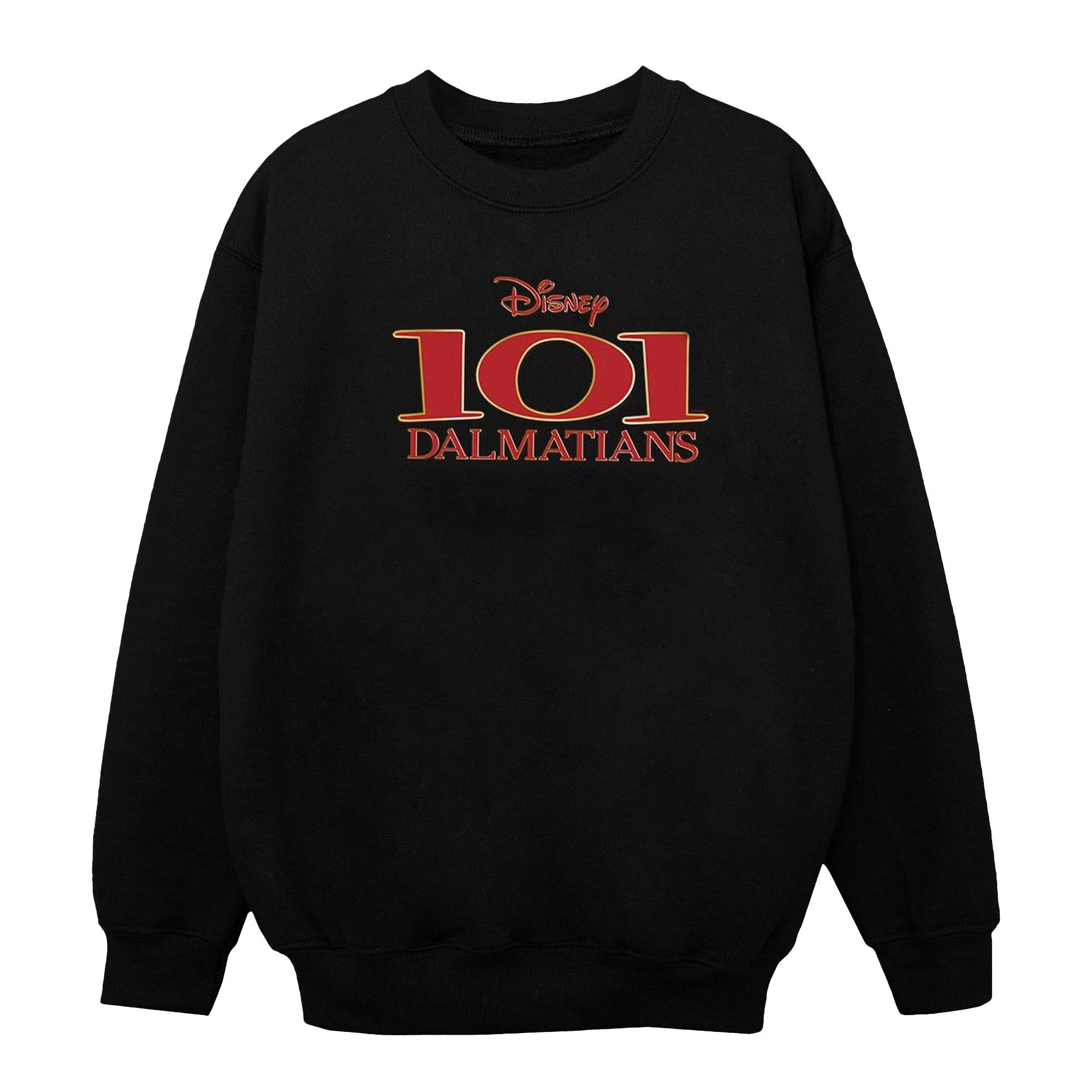 Image of 101 Dalmatians Logo Sweatshirt Unisex Schwarz 116