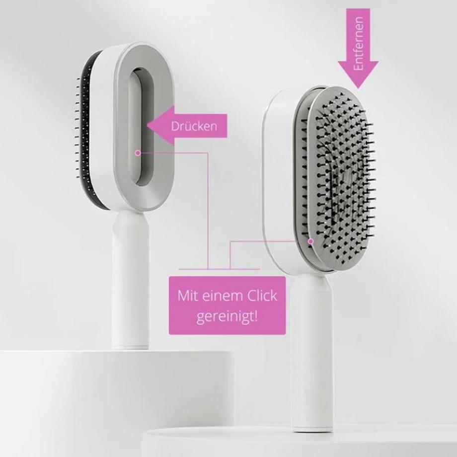 Havetime  One Key Touch Haarbürste selbstreinigende Haarbürste 