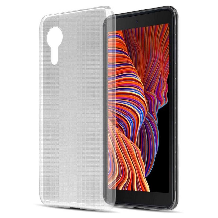 Housse compatible avec Samsung Galaxy XCover 5 - Coque de protection en silicone TPU flexible