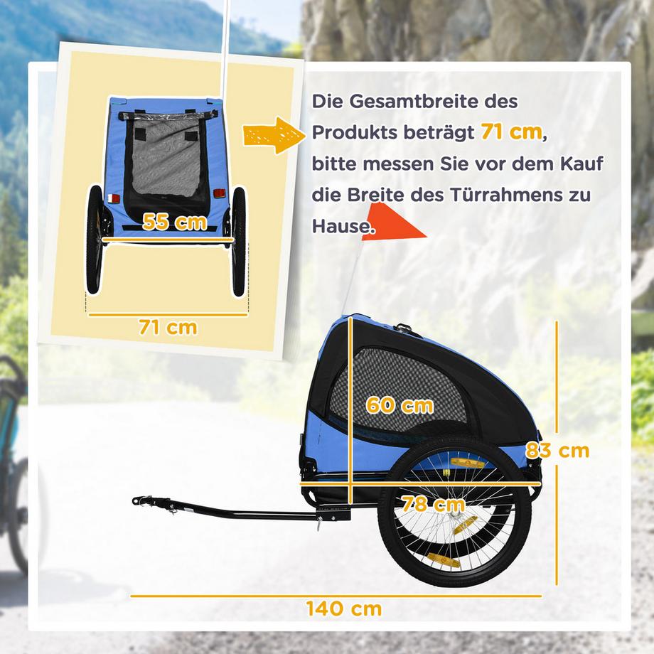 PawHut  Hundeanhänger 