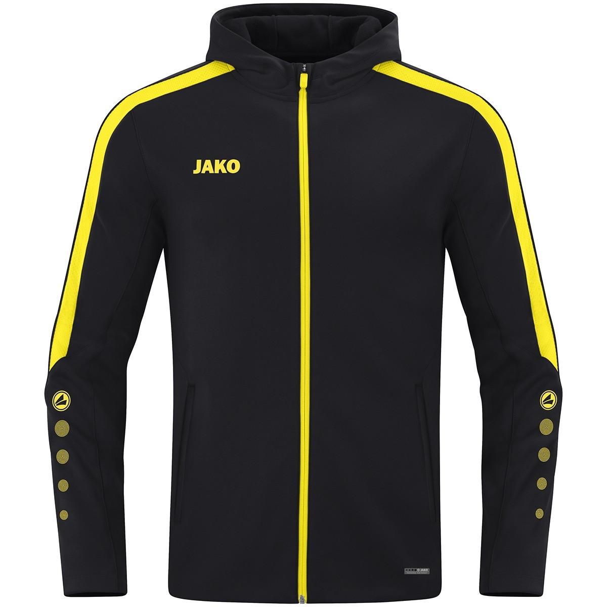 Jako  damen-trainingsjacke mit kapuze power 