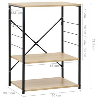 VidaXL Armoire à four à micro-ondes  