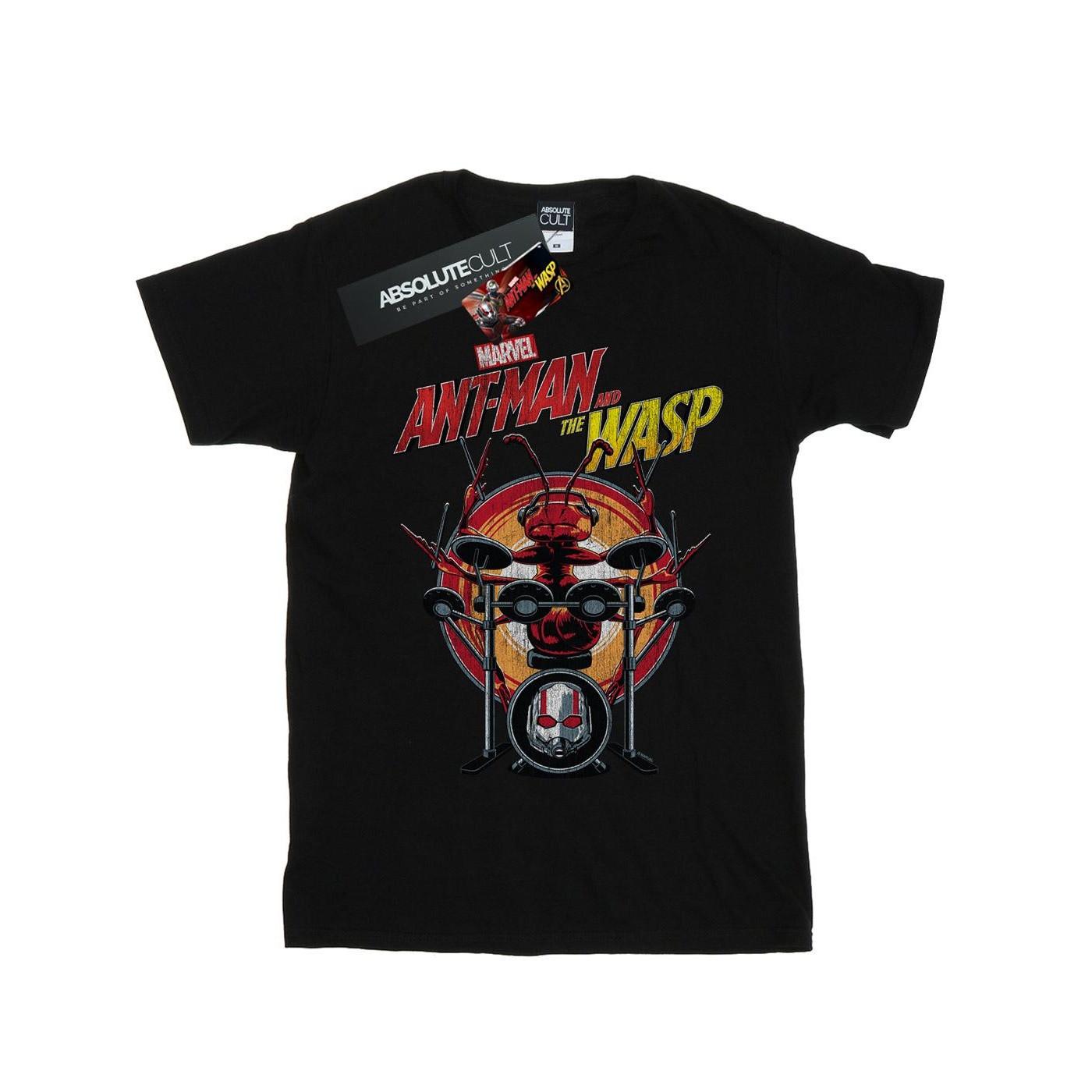 Image of Antman And The Wasp Drummer Ant Tshirt Herren Schwarz L