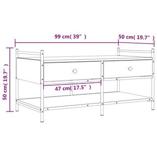 VidaXL Table basse bois d'ingénierie  