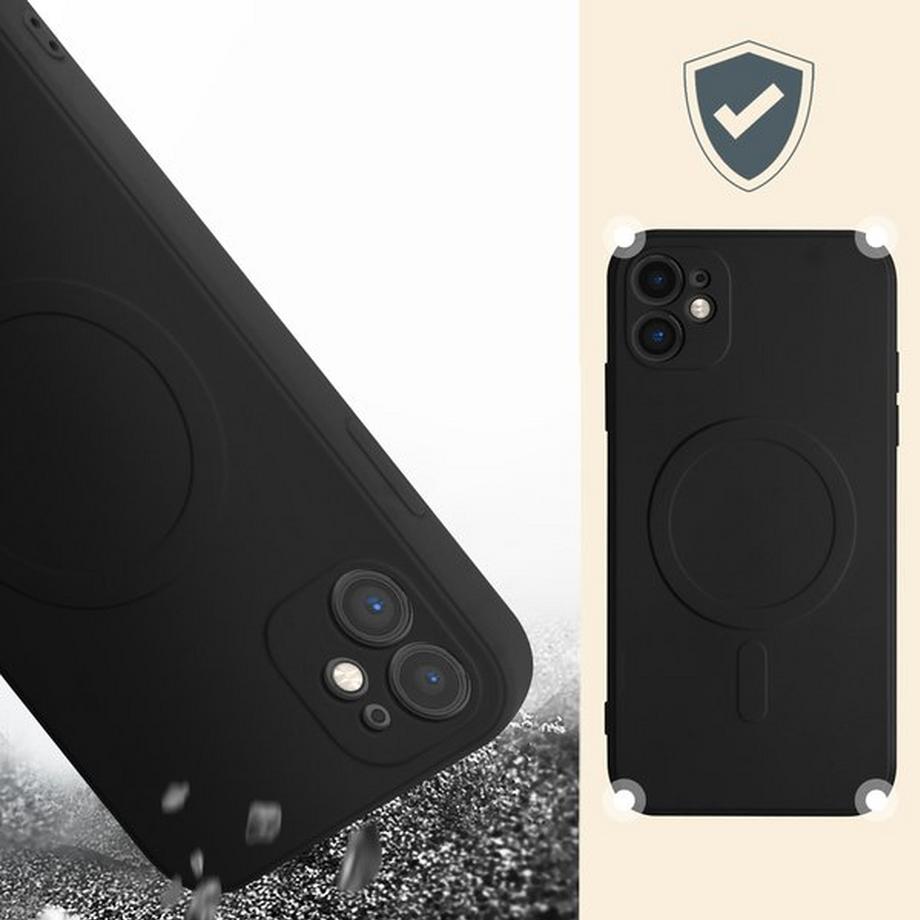 Avizar  MagSafe Hülle iPhone 11 Schwarz 