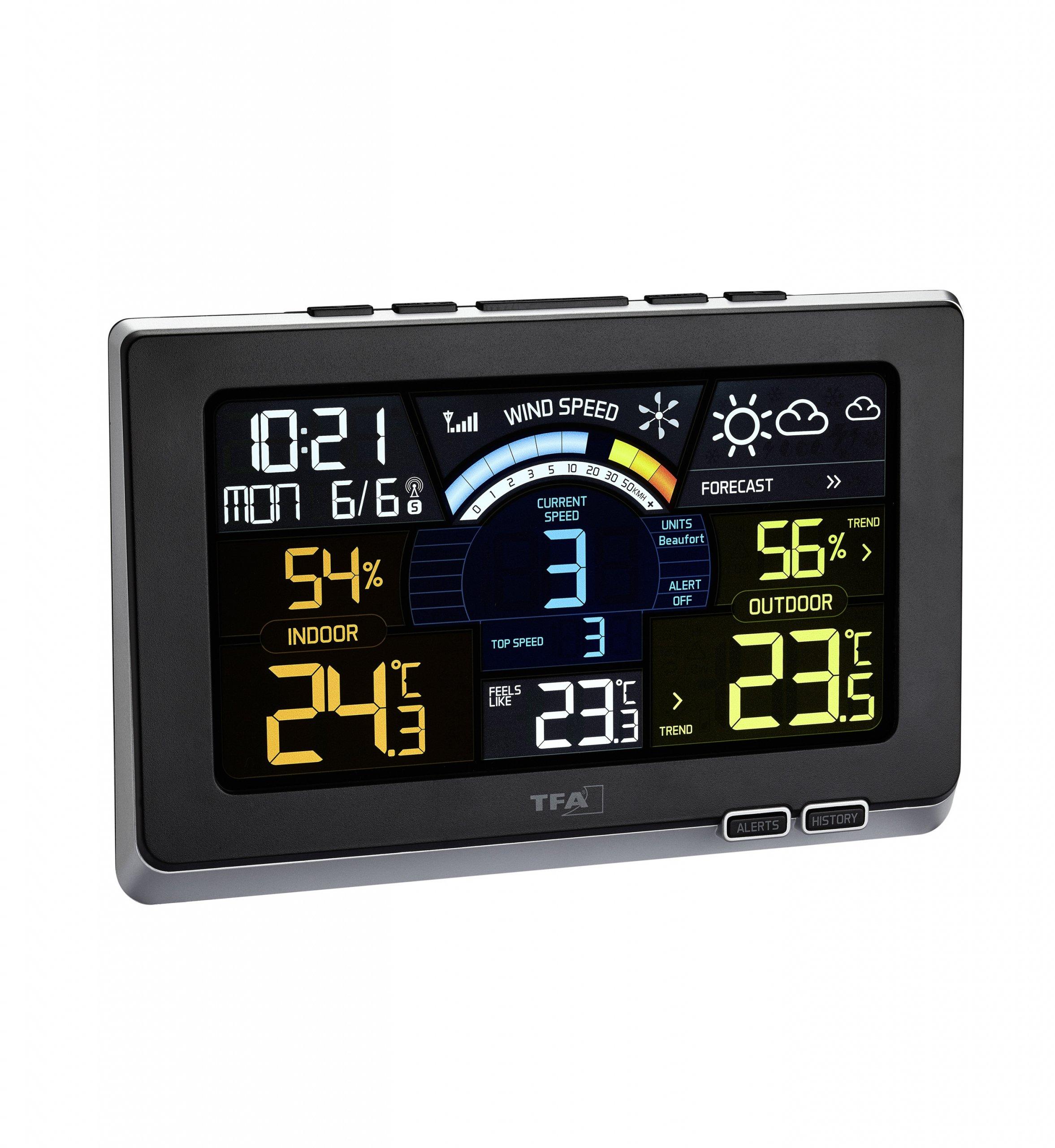 TFA TFA-Dostmann Spring Breeze Nero Batteria  