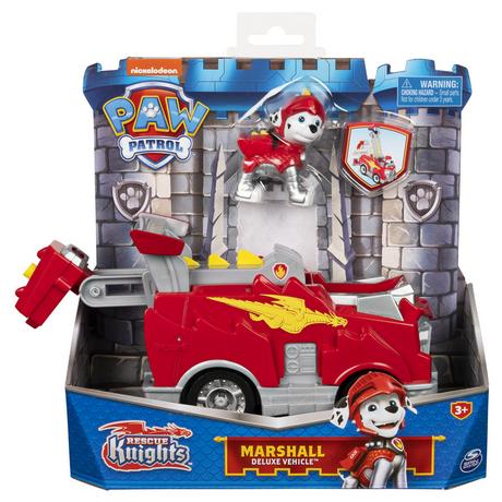 Spin Master  Paw Patrol Rescue Knights Deluxe Vehicle Marshall 