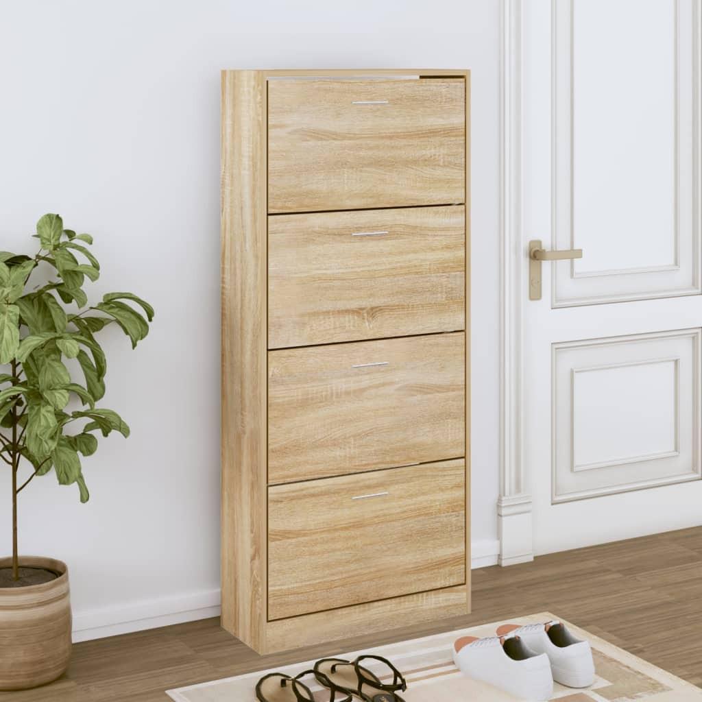 VidaXL Armoire à chaussures bois d'ingénierie  