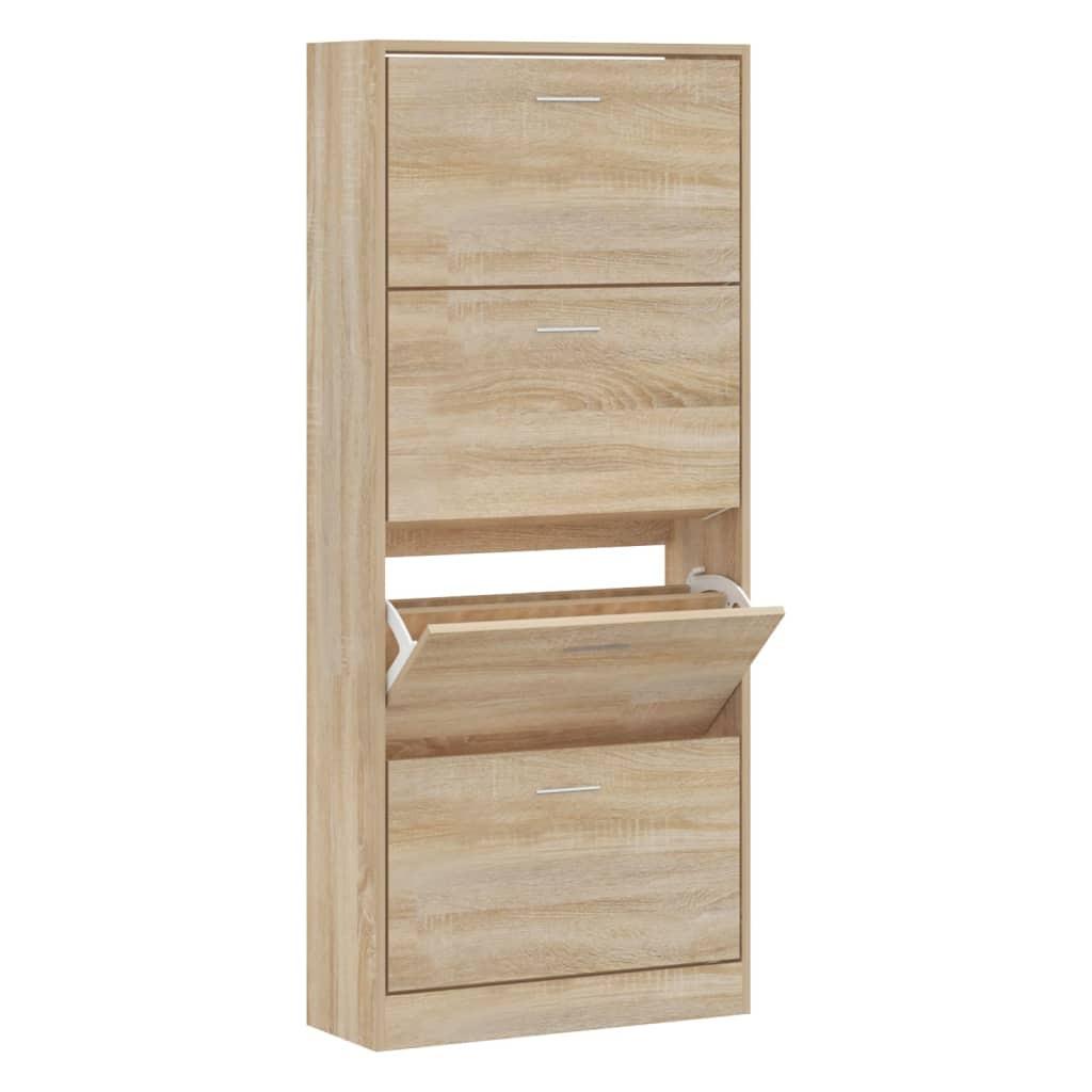 VidaXL Armoire à chaussures bois d'ingénierie  