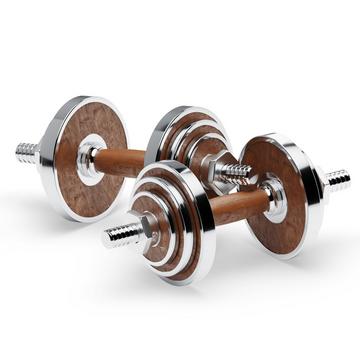 Manubrio con supporto in legno di noce